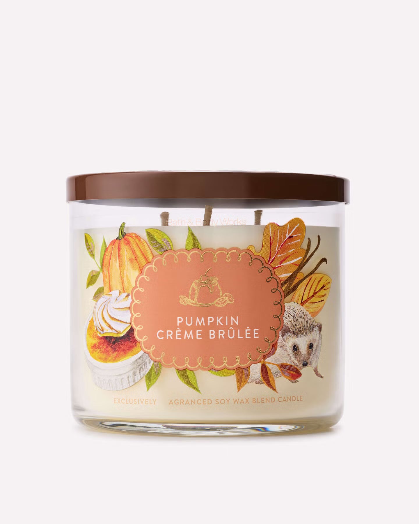 PREORDEN -Pumpkin Crème Brûlée 3 Wick Candle- 2 A 4 SEMANAS EN LLEGAR