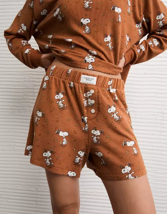 PREORDEN -AE Luxe Plush Snoopy Halloween PJ Set- 2 A 4 SEMANAS EN LLEGAR
