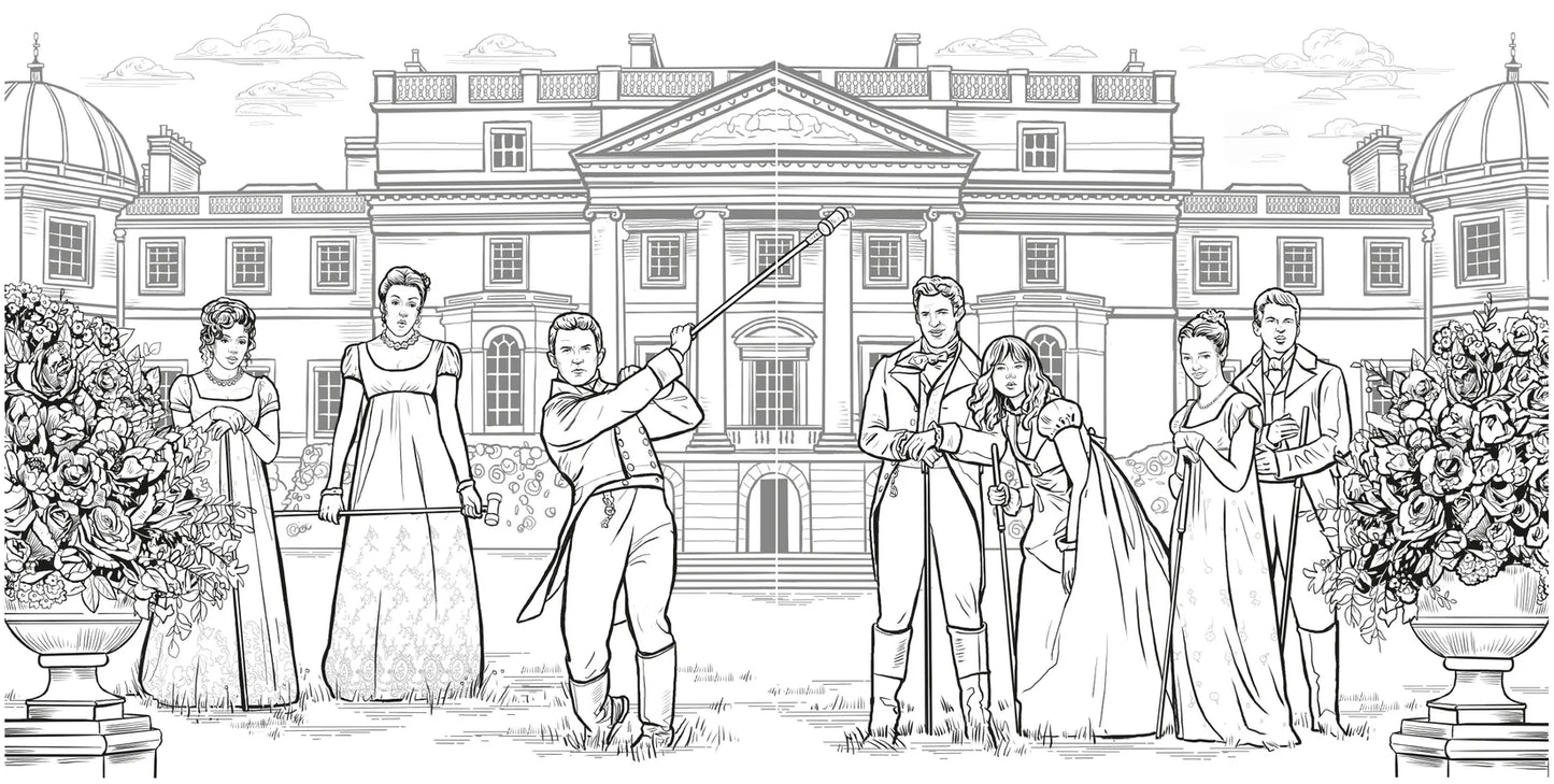 PRE-ORDEN- Bridgerton: The Official Coloring Book TARDA DE 2 A 5 SEMANAS EN LLEGAR