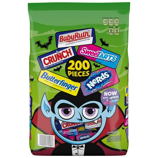 PREORDEN -Halloween Variety Pack Candy, 200 ct. - 2 A 4 SEMANAS EN LLEGAR