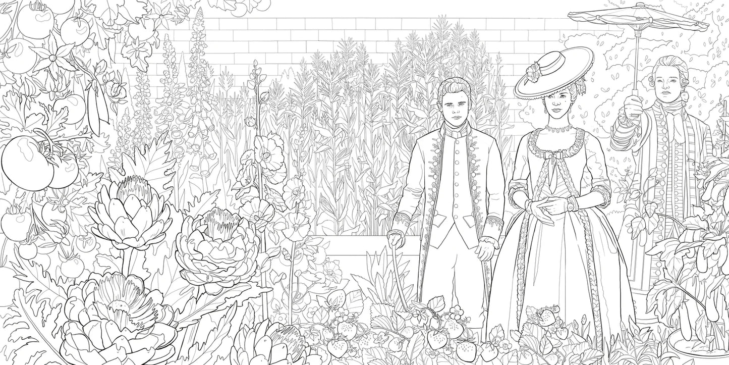 PRE-ORDEN- Queen Charlotte, A Bridgerton Story: The Official Coloring Book TARDA DE 2 A 5 SEMANAS EN LLEGAR