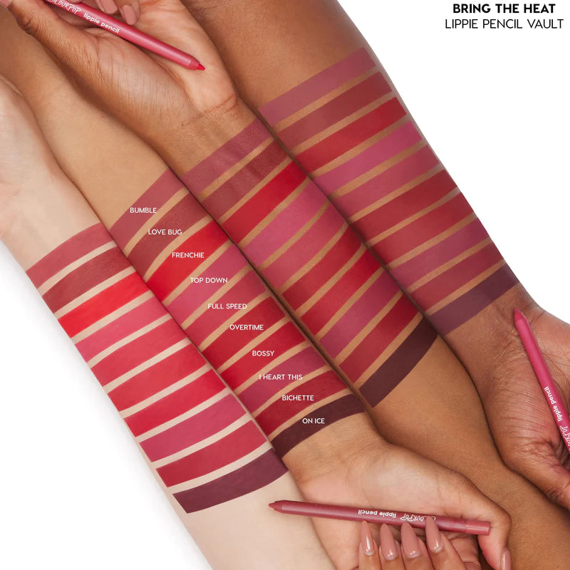 bring the heat set 10 delineadores de labios | COLOURPOP