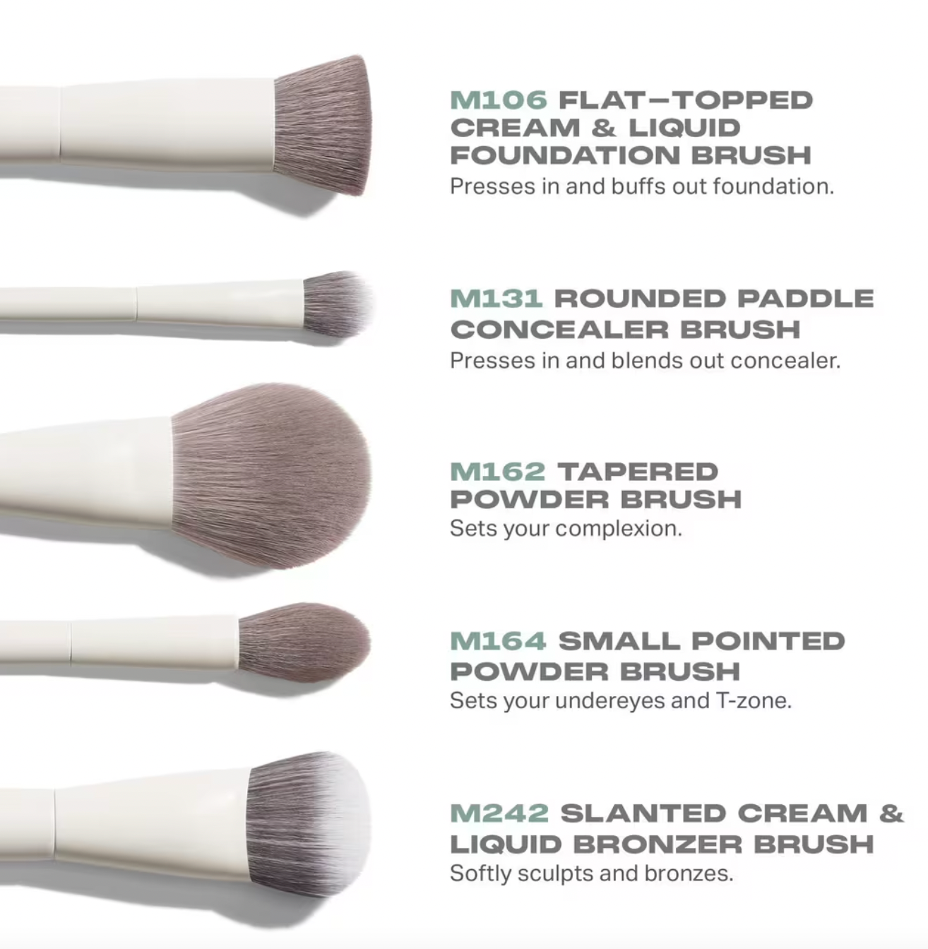 PREORDEN -Portrait Mode 5-Piece Face Brush Set | MORPHE - 2 A 4 SEMANAS EN LLEGAR