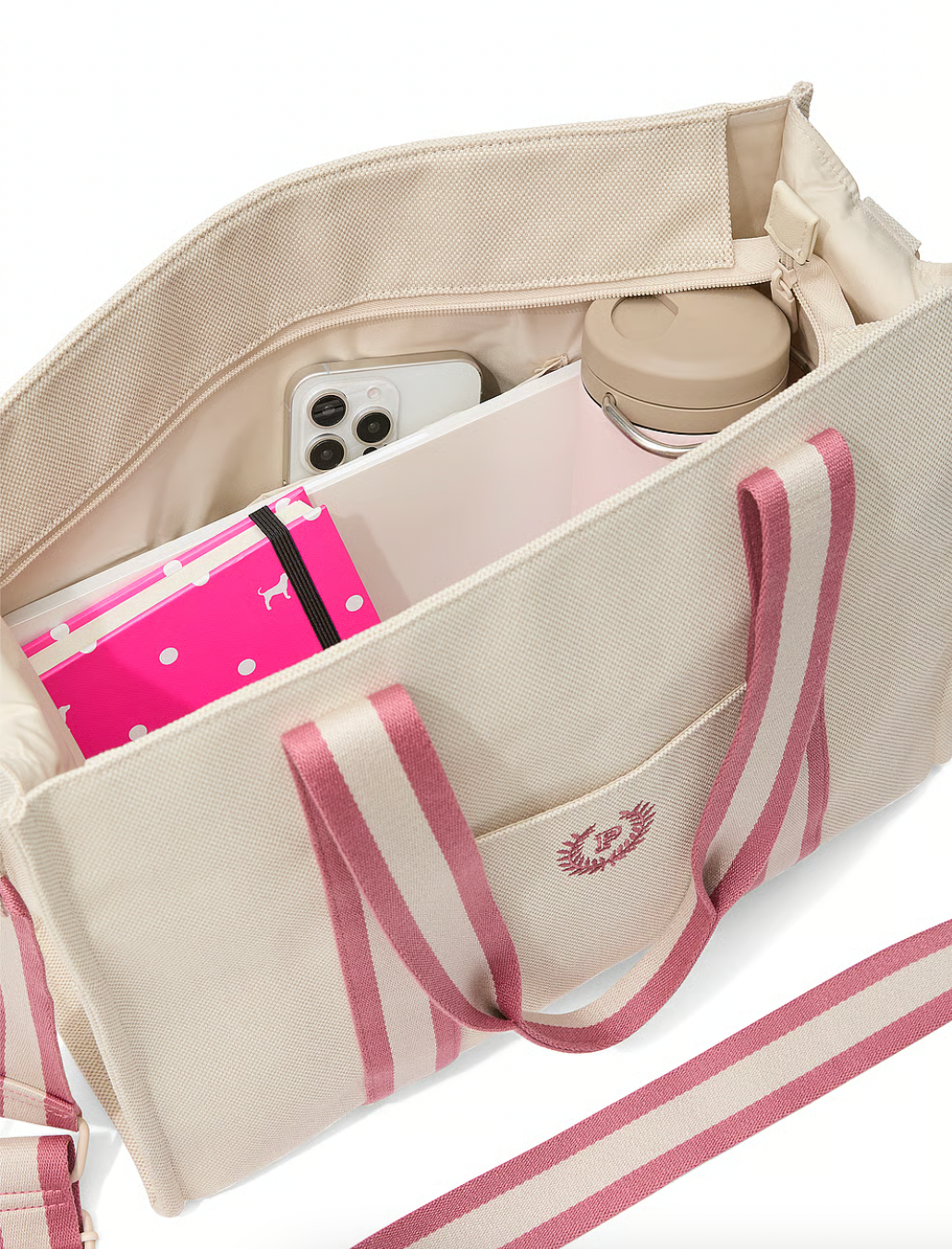 PREORDEN -Crossbody Canvas Tote Bag | PINK - 2 A 4 SEMANAS EN LLEGAR