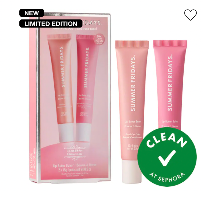 PREORDEN -Sweet Pink Duo - Lip Butter Balm Birthday Set | SUMMER FRIDAYS - 2 A 4 SEMANAS EN LLEGAR
