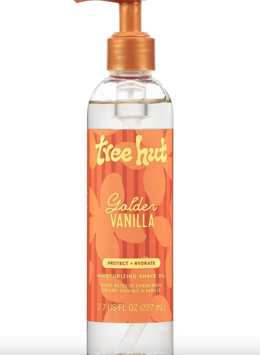 PREORDEN -Tree Hut Shave Oil - Golden Vanilla - 7.7 fl oz - 2 A 4 SEMANAS EN LLEGAR