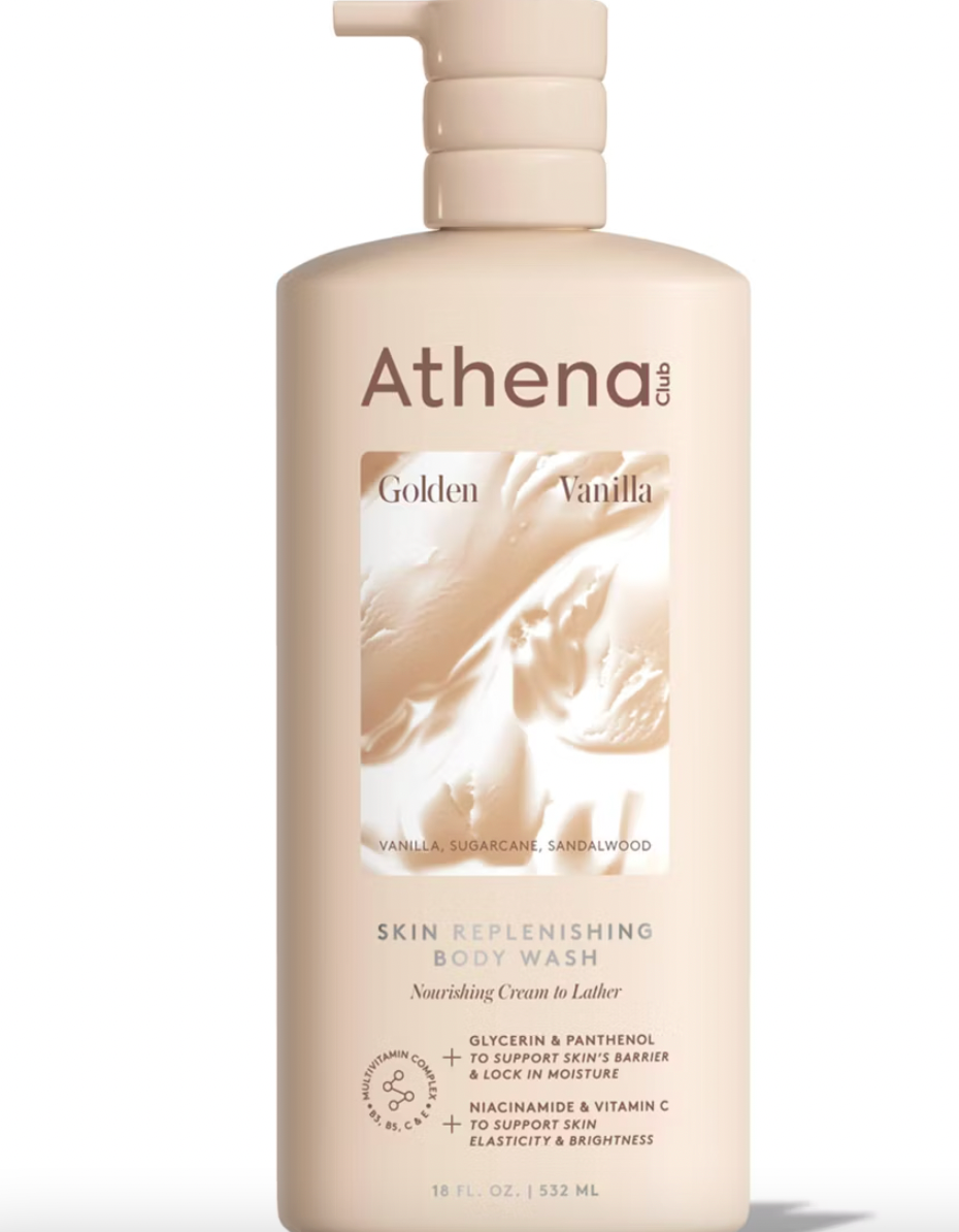PREORDEN -Athena Club Skin Replenishing Body Wash - Golden Vanilla - 18 fl oz- 2 A 4 SEMANAS EN LLEGAR