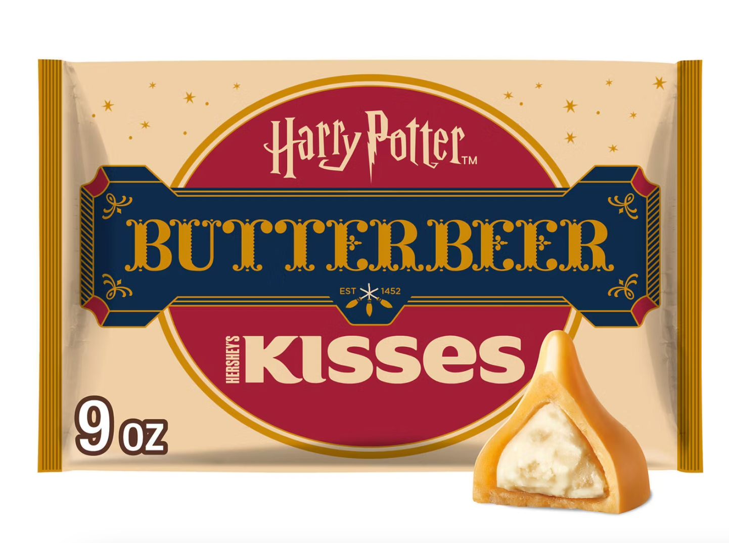 PREORDEN -HERSHEY'S Butterbeer Kisses Easter Candy with Harry Potter Foils - 9oz - 2 A 4 SEMANAS EN LLEGAR