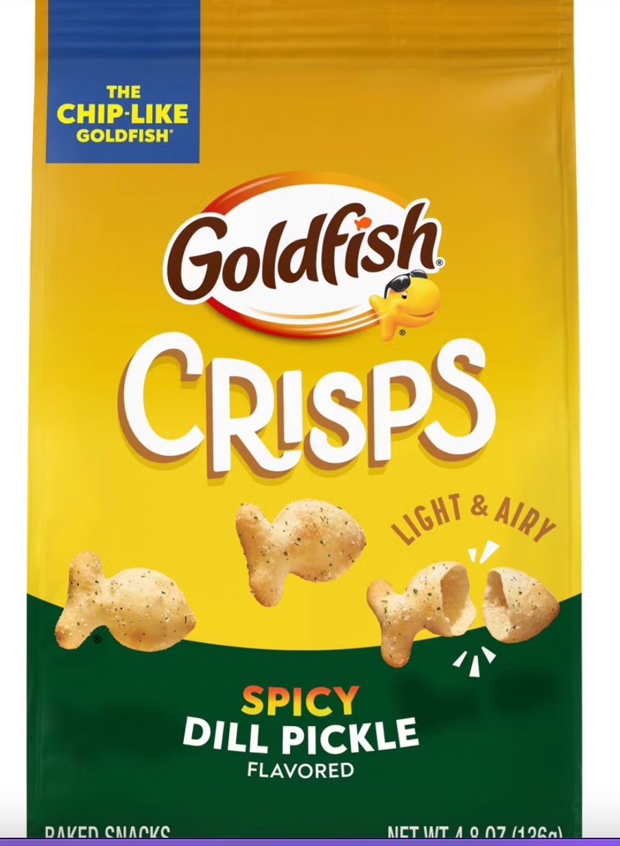PREORDEN - Goldfish Spicy Dill Pickle Crisps - 4.8oz - 2 A 4 SEMANAS EN LLEGAR
