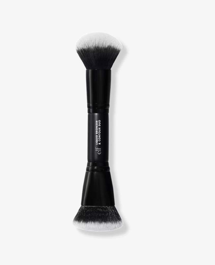 Liquid Bronzer & Contour Duo Brush | ELF
