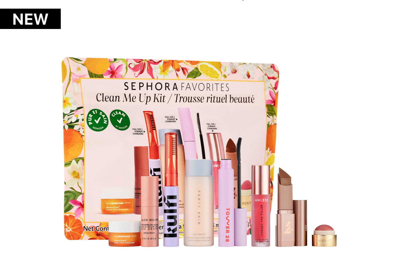 PREORDEN - Clean Me Up Makeup and Skincare Value Set | SEPHORA FAVORITES- 2 a 4 SEMNAS EN LLEGAR