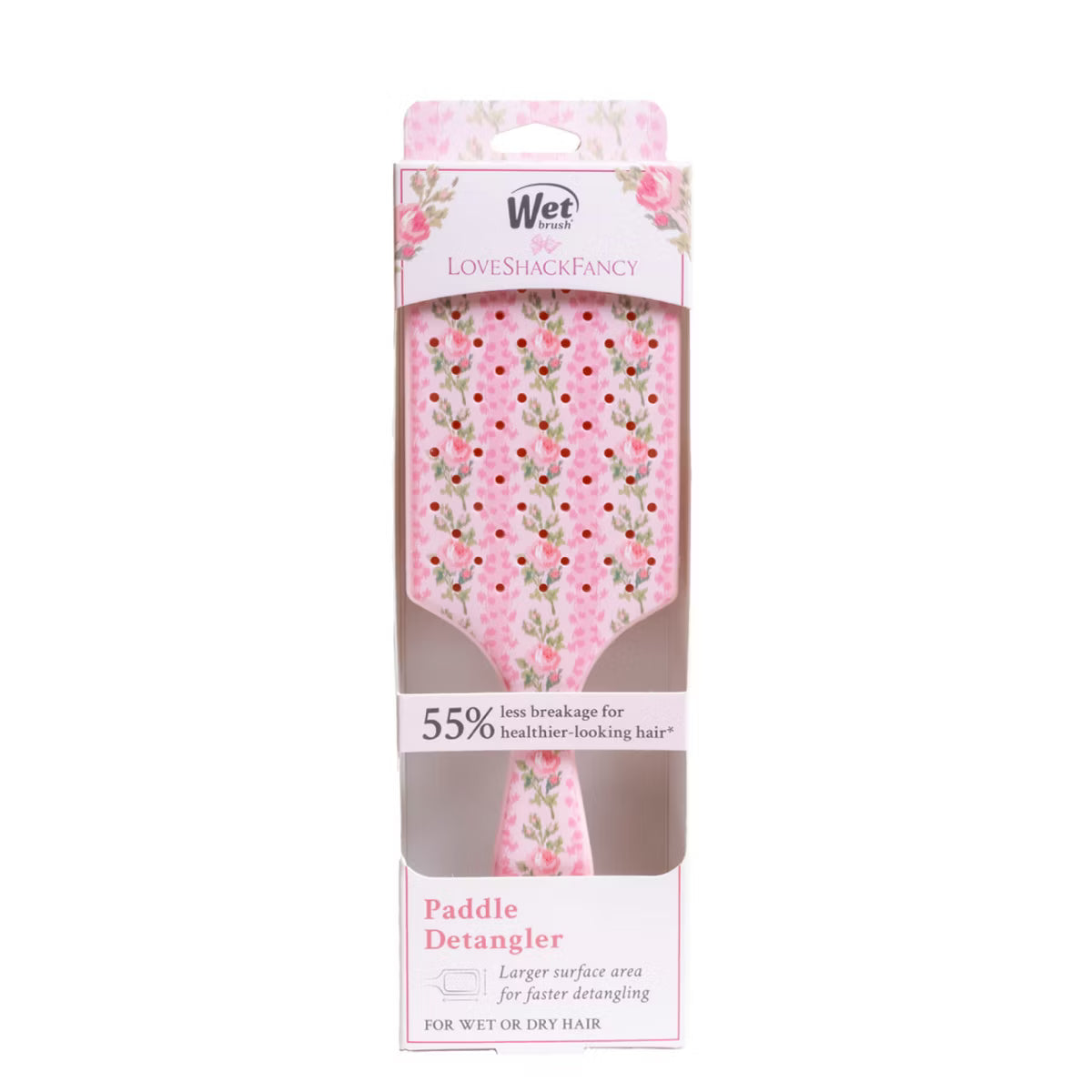 PREORDEN - LoveShackFancy x Target – WetBrush Blooming Heirloom Paddle Detangler Brush Strawberry Macaroon- 2 A 4 SEMANAS EN LLEGAR