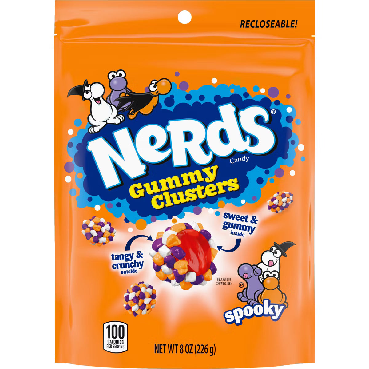 PREORDEN - Nerds Halloween Spooky Gummy Clusters Candy - 8oz - 2 A 4 SEMANAS EN LLEGAR