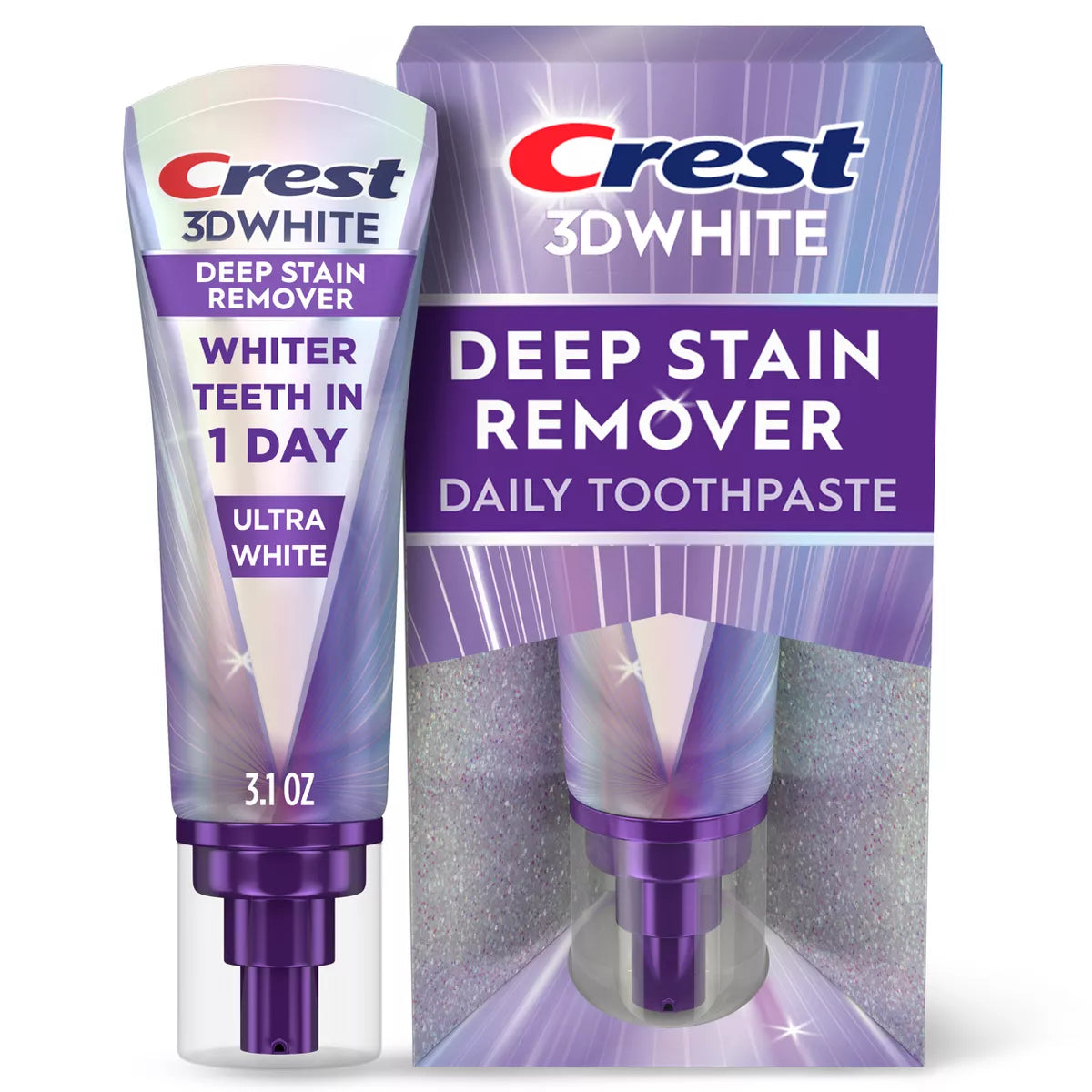PREORDEN -Crest 3D White Deep Stain Remover Daily Toothpaste - Ultra White - 2 A 4 SEMANAS EN LLEGAR