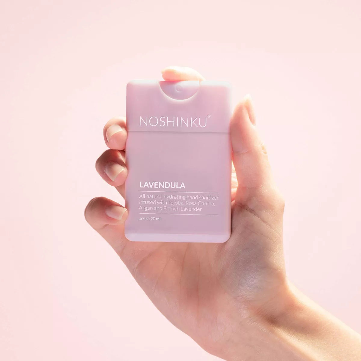 PREORDEN -NOSHINKU Refillable Lavendula Ultra Moisturizing Pocket Sanitizer - Trial Size - 20mL - 2 A 4 SEMANAS EN LLEGAR
