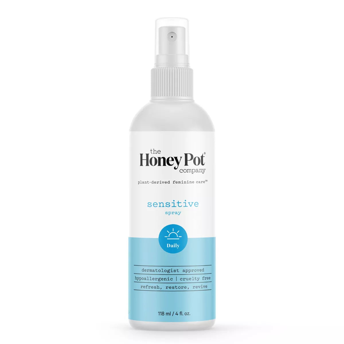 PREORDEN -The Honey Pot Company, Refreshing Sensitive Panty and Body Plant-Derived Deodorant Spray - 4 fl oz - 2 A 4 SEMANAS EN LLEGAR