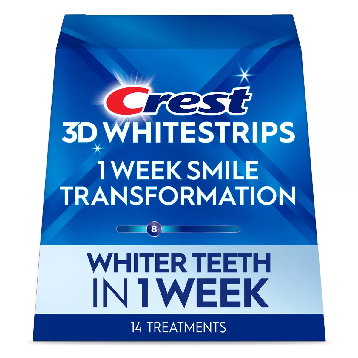 PREORDEN -Crest 3D Whitestrips 1 Week Smile Transformation At-home Teeth Whitening Kit - 14 Treatments - 2 A 4 SEMANAS EN LLEGAR