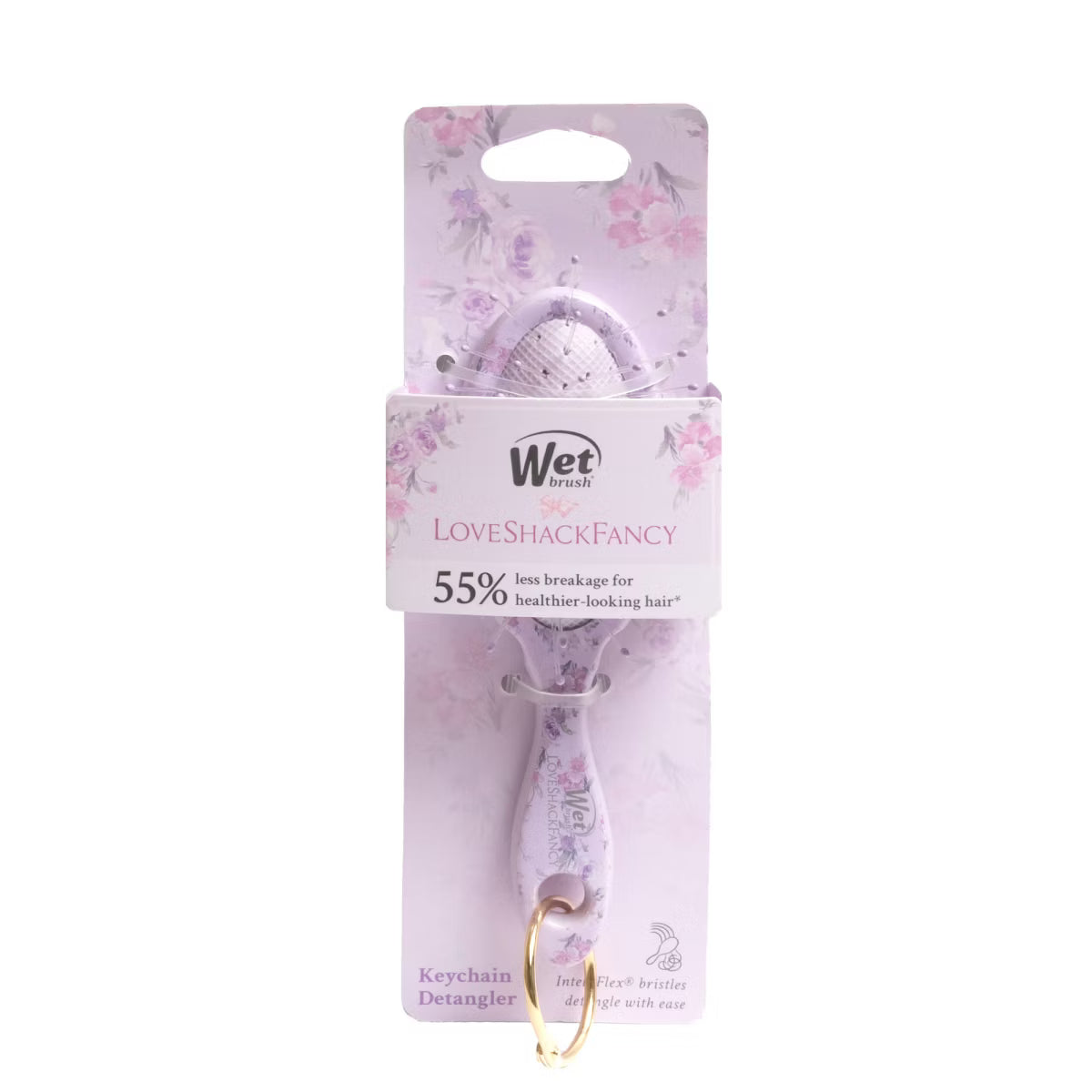 PREORDEN -LoveShackFancy x Target – WetBrush Happy Thoughts Keychain Brush Hibiscus - 2 A 4 SEMANAS EN LLEGAR
