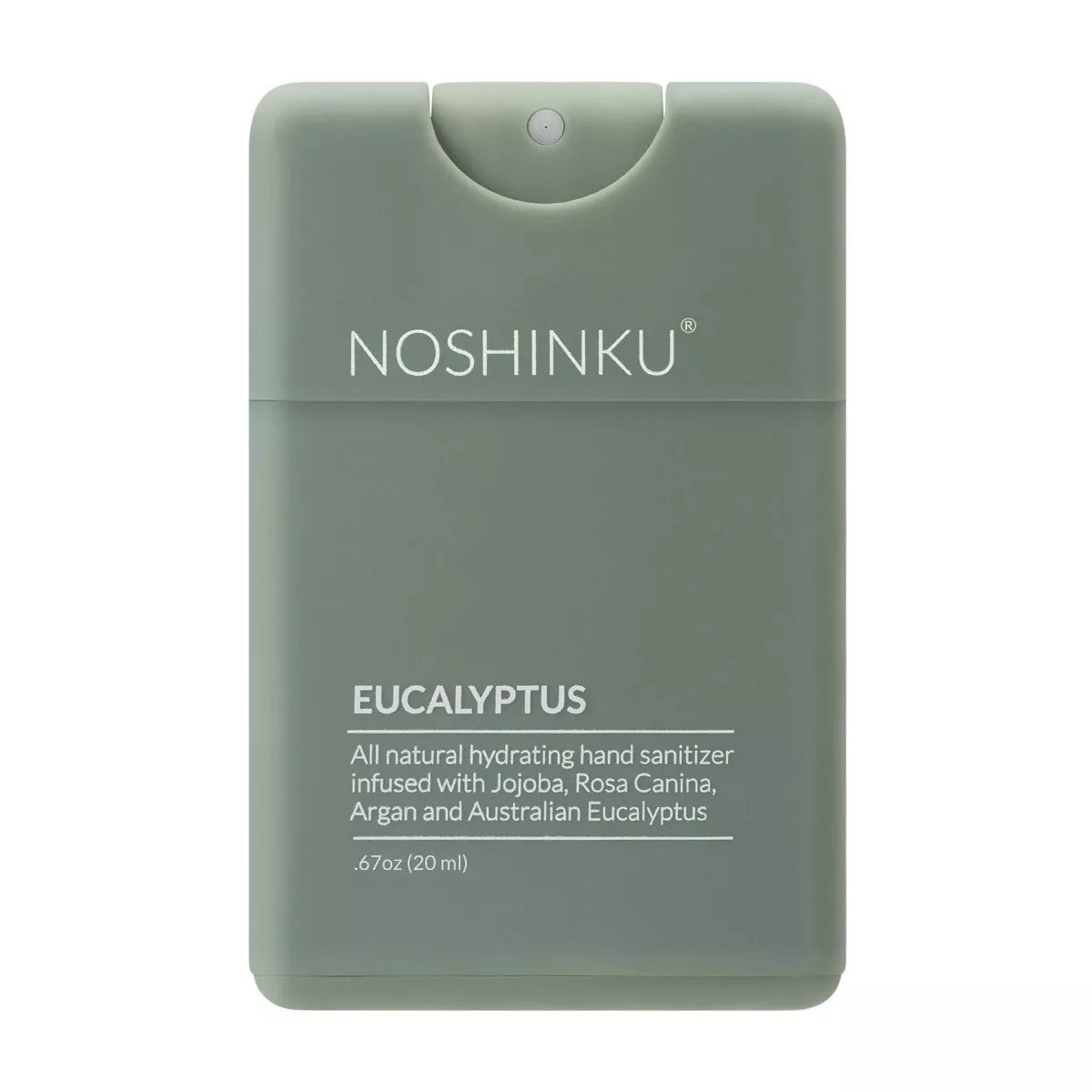 PREORDEN -NOSHINKU Refillable Eucalyptus Ultra-Moisturizing Pocket Sanitizer - Travel Size - 20 ml - Trial Size - 20mL - 2 A 4 SEMANAS EN LLEGAR