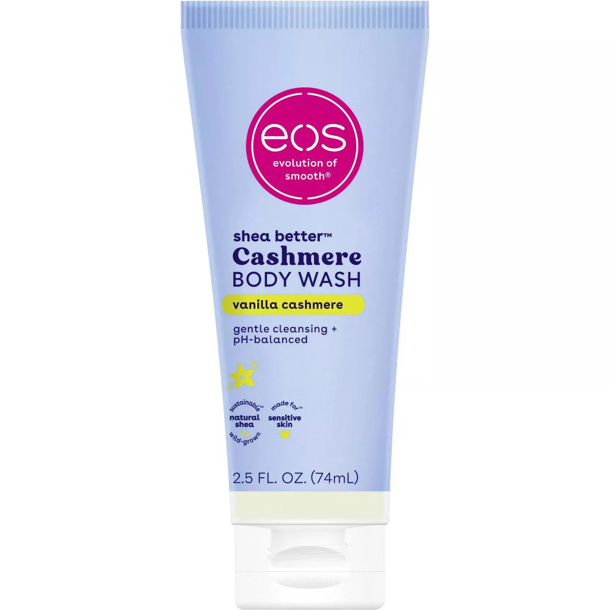 PREORDEN -eos Mini Travel Size Body Wash - Vanilla Cashmere - 2.5 fl oz - 2 A 4 SEMANAS EN LLEGAR