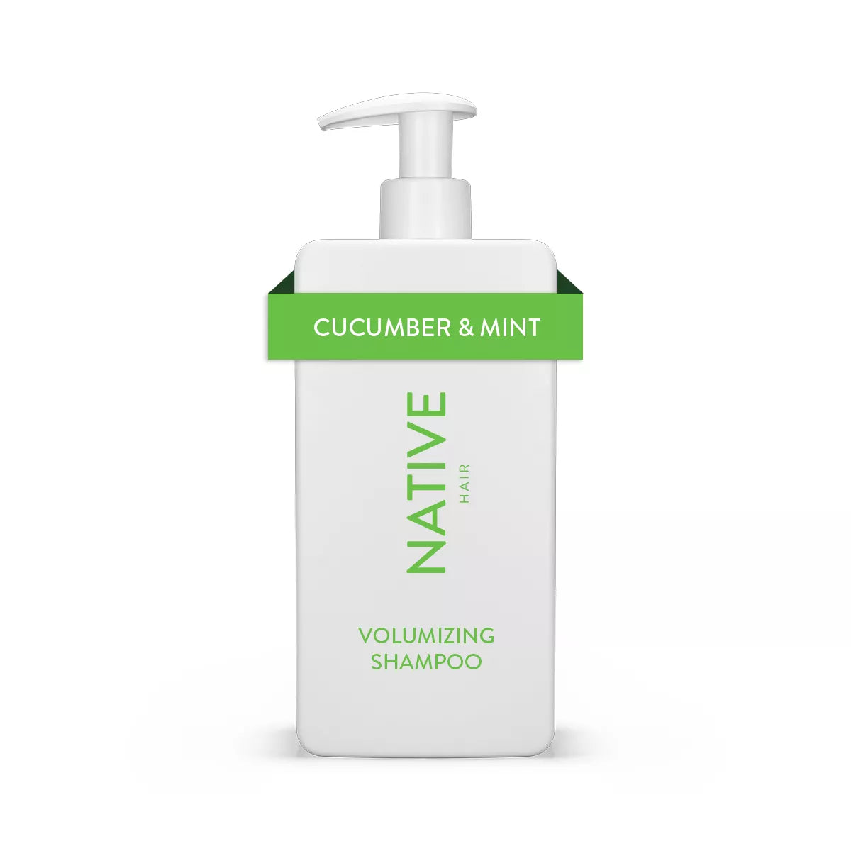 PREORDEN -Native Vegan Cucumber & Mint Natural Volume Shampoo, Clean, Sulfate, Paraben and Silicone Free - 16.5 fl oz- 2 A 4 SEMANAS EN LLEGAR