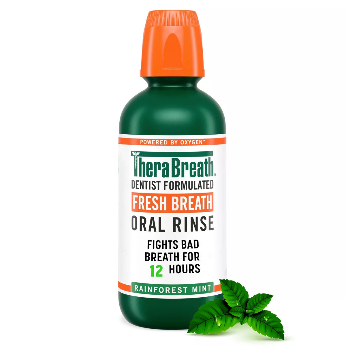 PREORDEN -TheraBreath Fresh Breath Mouthwash Alcohol-Free - Rainforest Mint - 2 A 4 SEMANAS EN LLEGAR