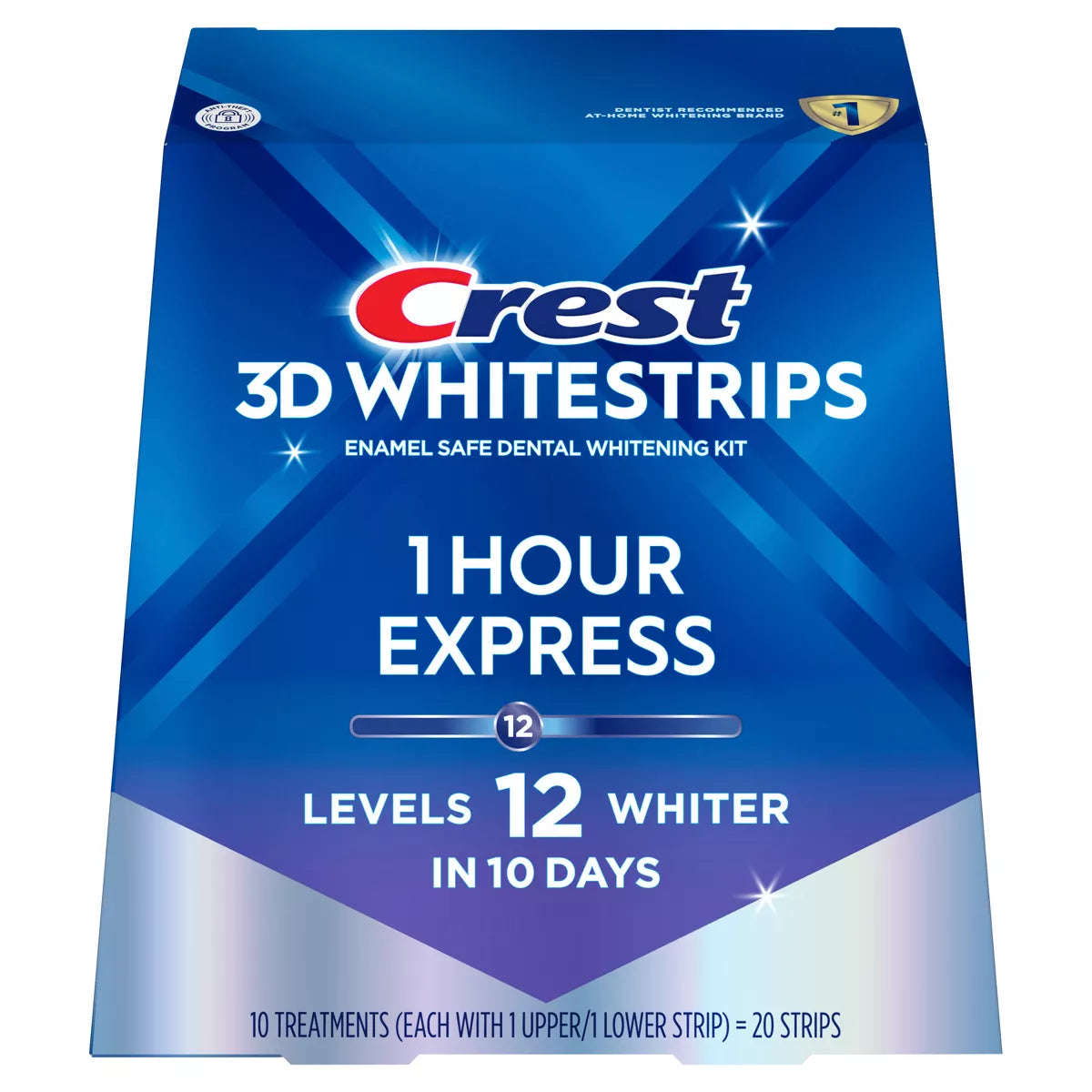 PREORDEN -Crest 3D Whitestrips 1-Hour Express At-home Teeth Whitening Kit - 10 Treatments - 2 A 4 SEMANAS EN LLEGAR