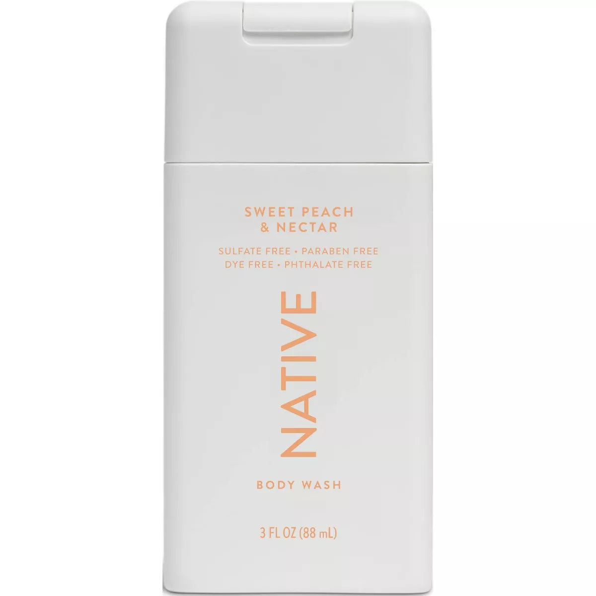 PREORDEN -Native Body Wash - Sweet Peach & Nectar - 3 fl oz - 2 A 4 SEMANAS EN LLEGAR