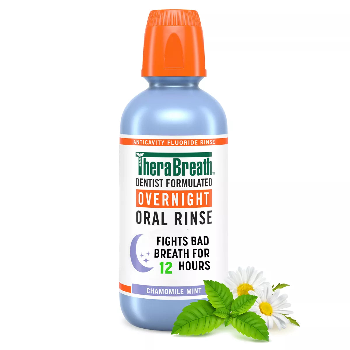 PREORDEN -TheraBreath Overnight Mouthwash - Chamomile Mint - 16 fl oz - 2 A 4 SEMANAS EN LLEGAR