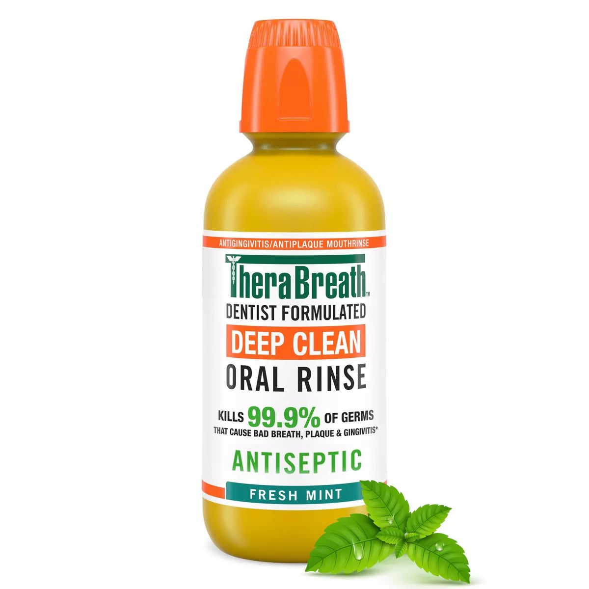 PREORDEN -TheraBreath Deep Clean Mouthwash - Fresh Mint - 16 fl oz - 2 A 4 SEMANAS EN LLEGAR