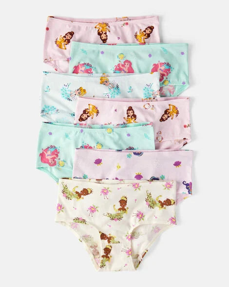 PREORDEN- Toddler Girl 7-Pack Princess Brief Underwear - 2 A 4 SEMANAS EN LLEGAR