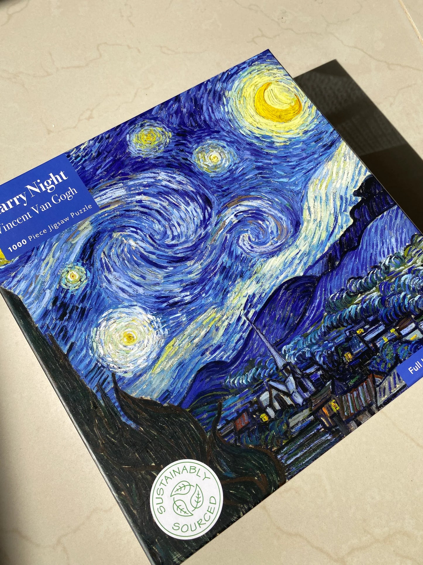 Adult Sustainable Jigsaw Puzzle Vincent Van Gogh: The Starry Night: 1000-Pieces