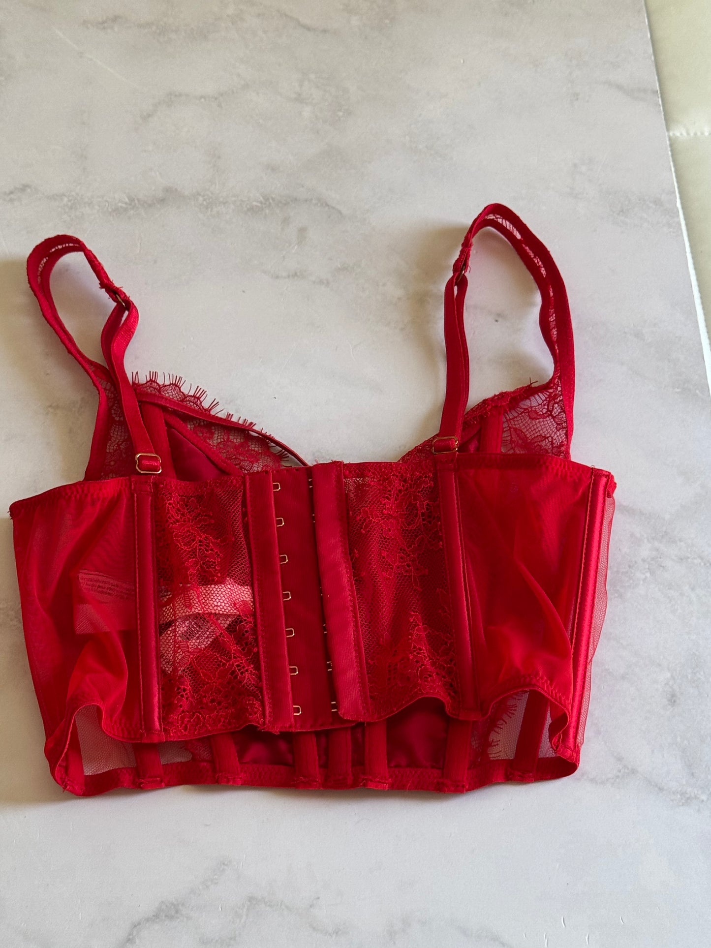 Unlined Lace-Up Corset Top | VICTORIA´S SECRET - NO CAMBIOS NI DEVOLUCIONES