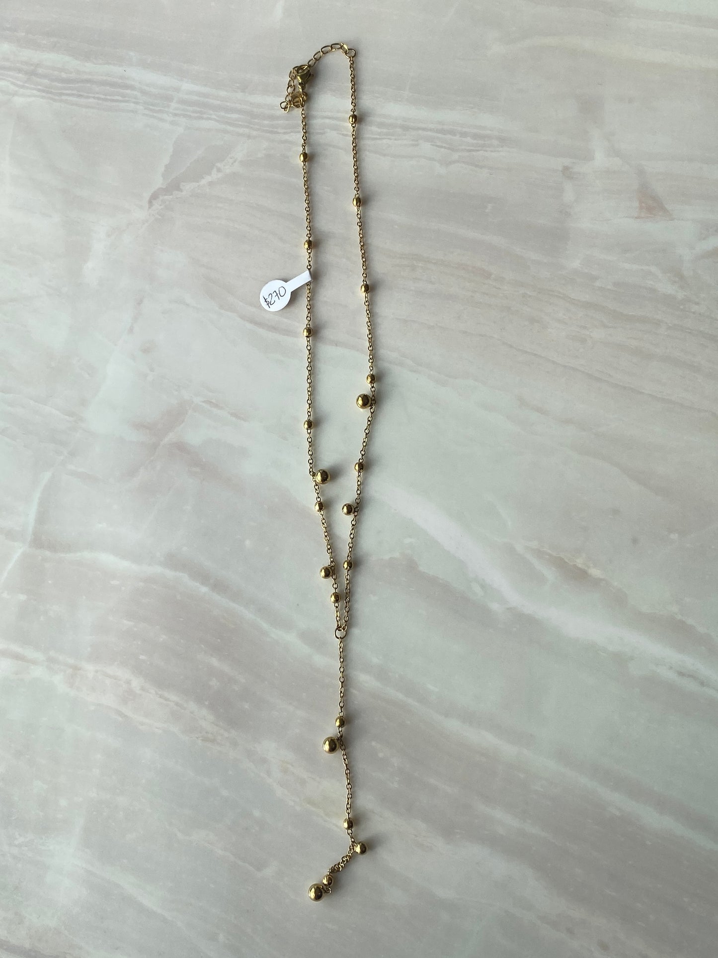 COLLAR DORADO ACERO INOXIDABLE