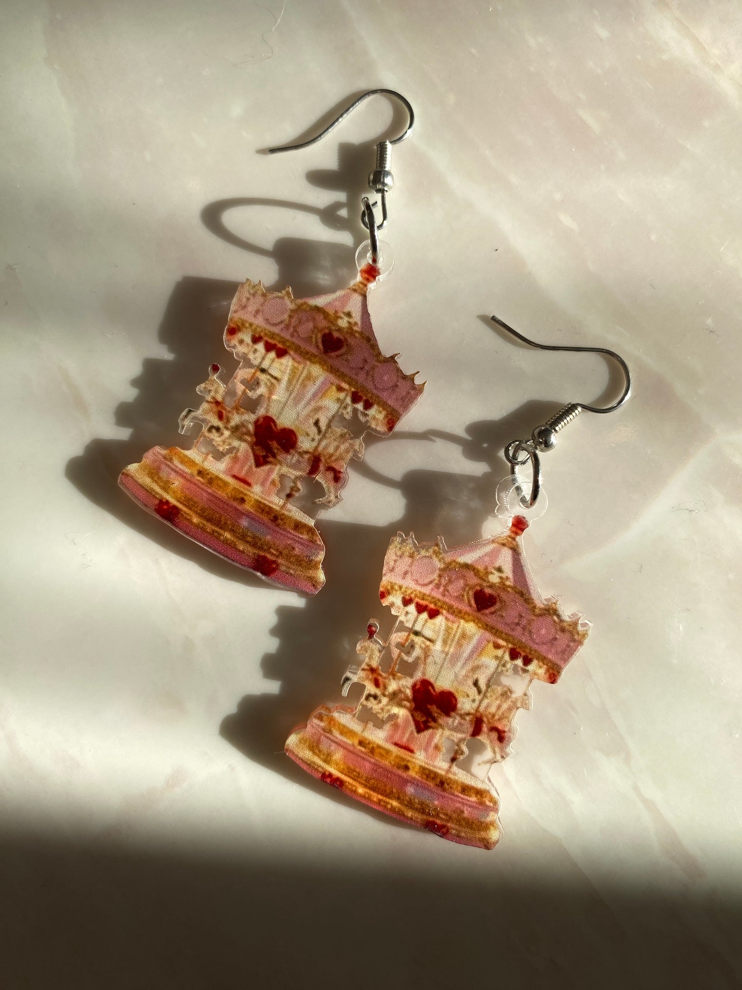 ARETES CARRUSEL ACRILICO