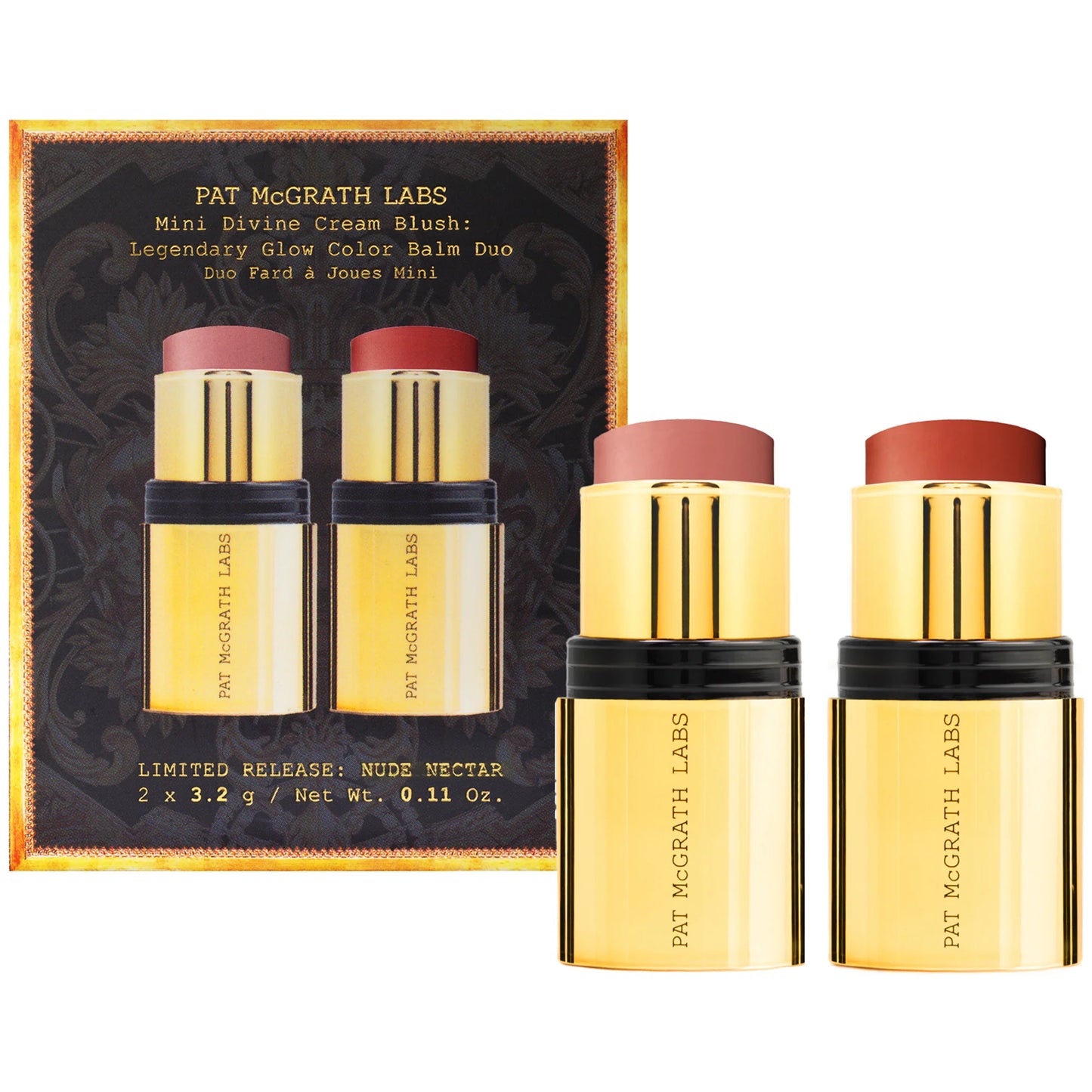 PREORDEN -Mini Divine Cream Blush: Legendary Glow Color Balm Duo | PAT MCGRATH - 2 A 4 SEMANAS EN LLEGAR