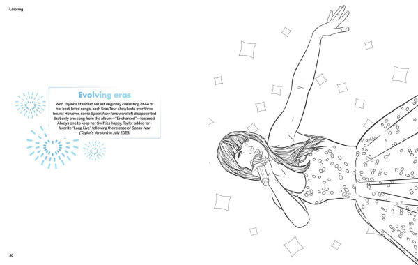PRE-ORDEN- Taylor Swift Coloring & Activity Book: Tour Edition TARDA DE 2 A 5 SEMANAS EN LLEGAR