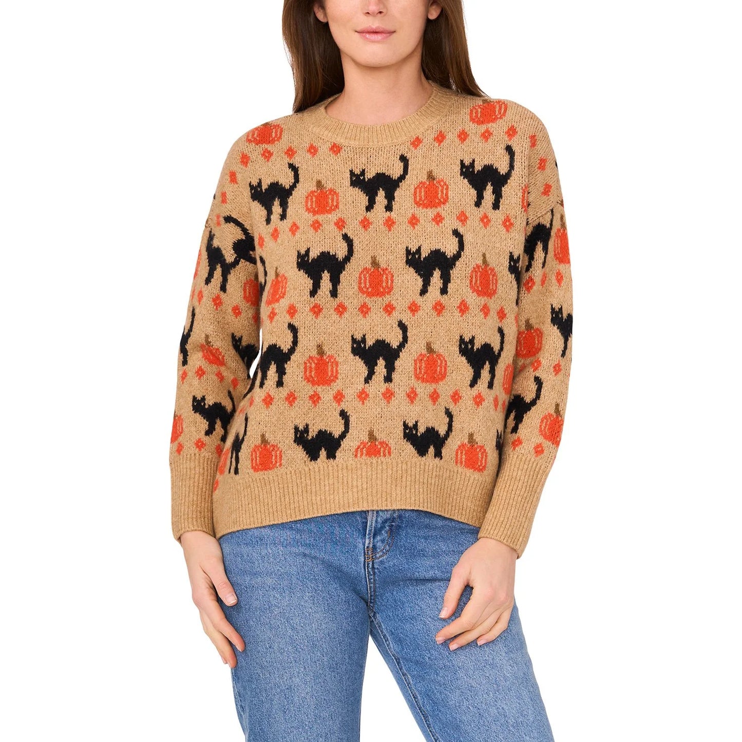PREORDEN -Vince Camuto Women's Halloween Sweater - 2 A 4 SEMANAS EN LLEGAR