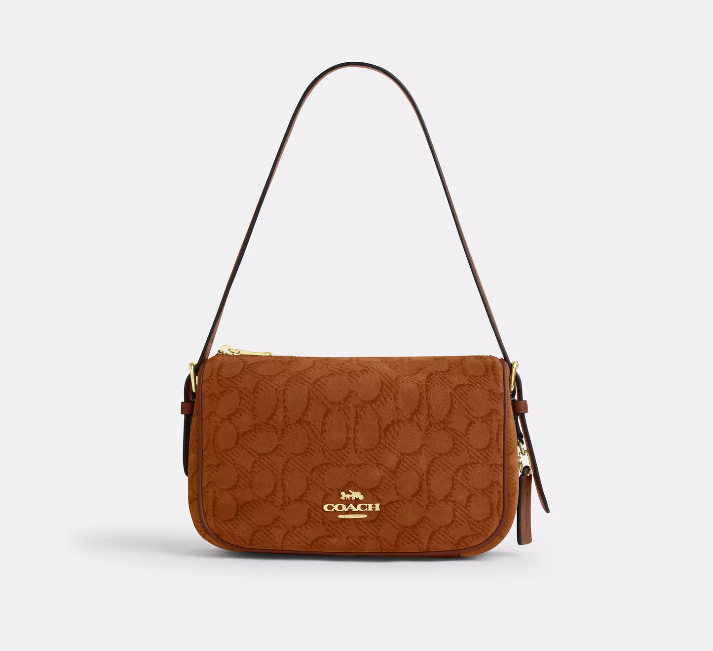 PREORDEN -Kailey Shoulder Bag In Signature Suede | COACH - 2 A 4 SEMANAS EN LLEGAR