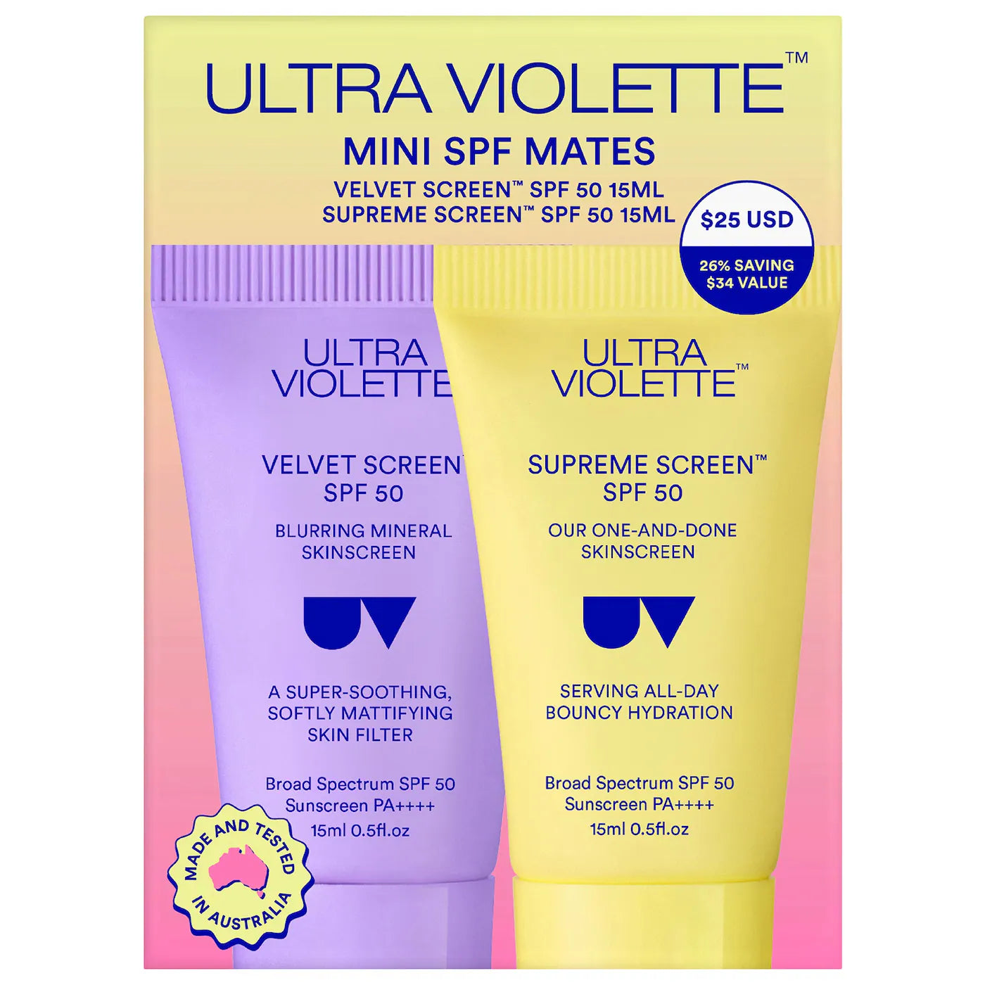 PREORDEN -Mini SPF Mates SPF 50 Hydrating and Mattifying Sunscreen Duo - 2 A 4 SEMANAS EN LLEGAR