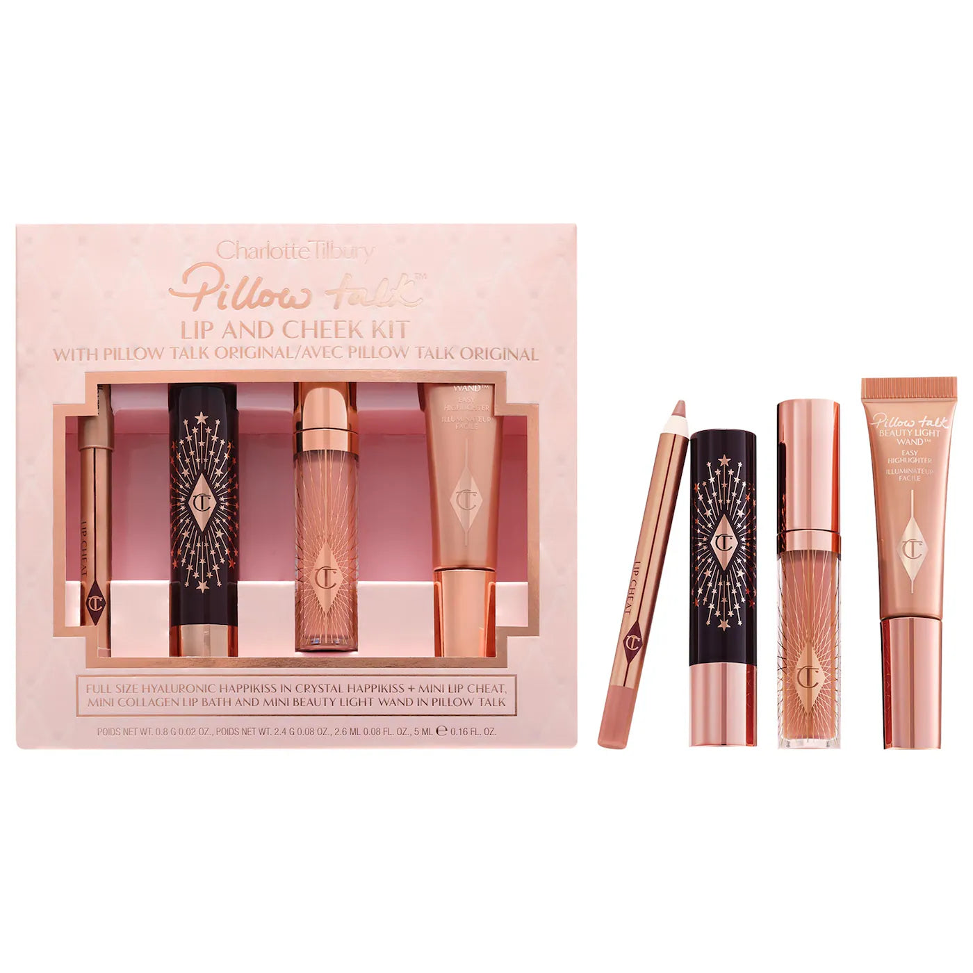 PREORDEN -Pillow Talk Iconic Lip and Cheek Secrets Set | CHARLOTTE TILBURY - 2 A 4 SEMANAS EN LLEGAR