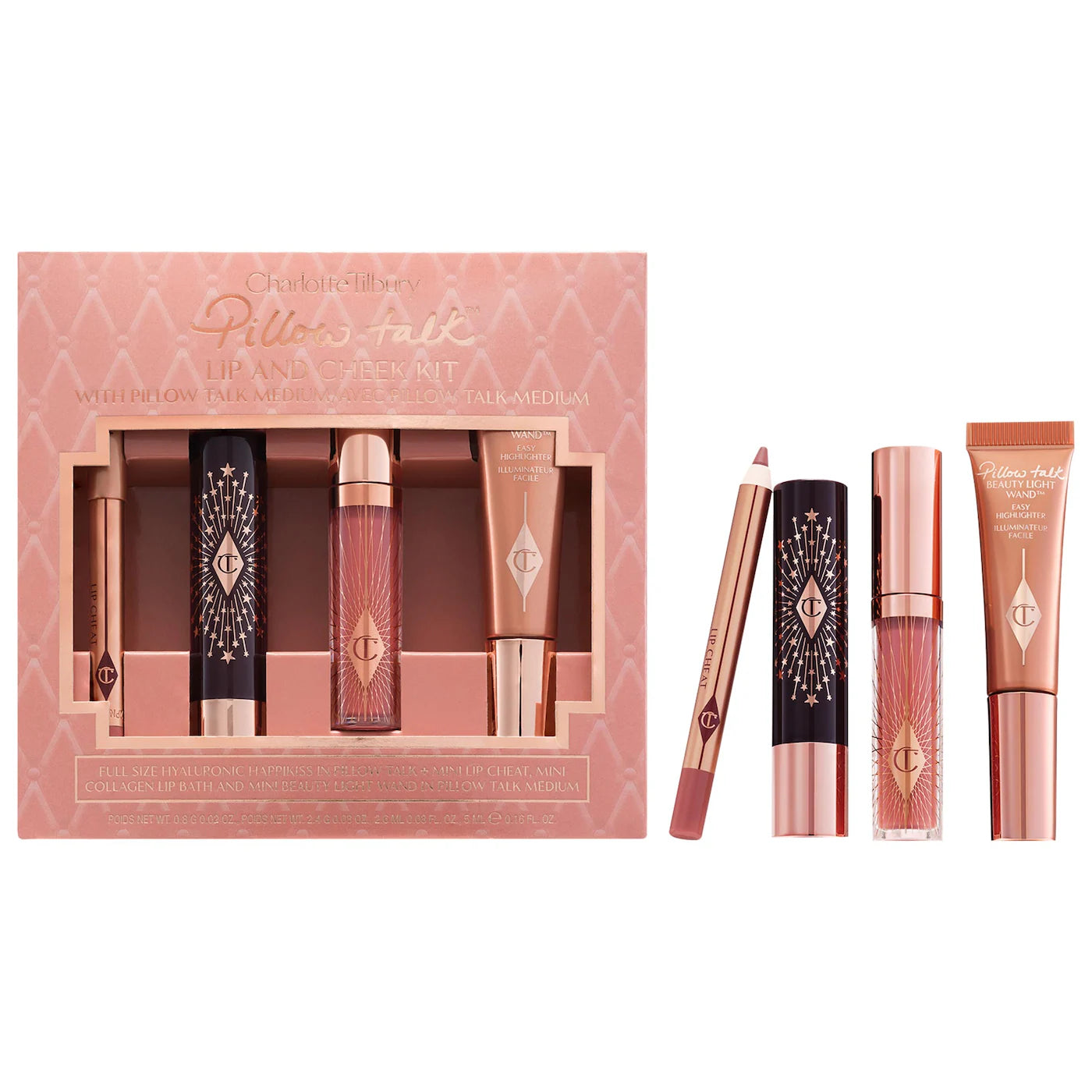 PREORDEN -Pillow Talk Iconic Lip and Cheek Secrets Set | CHARLOTTE TILBURY - 2 A 4 SEMANAS EN LLEGAR