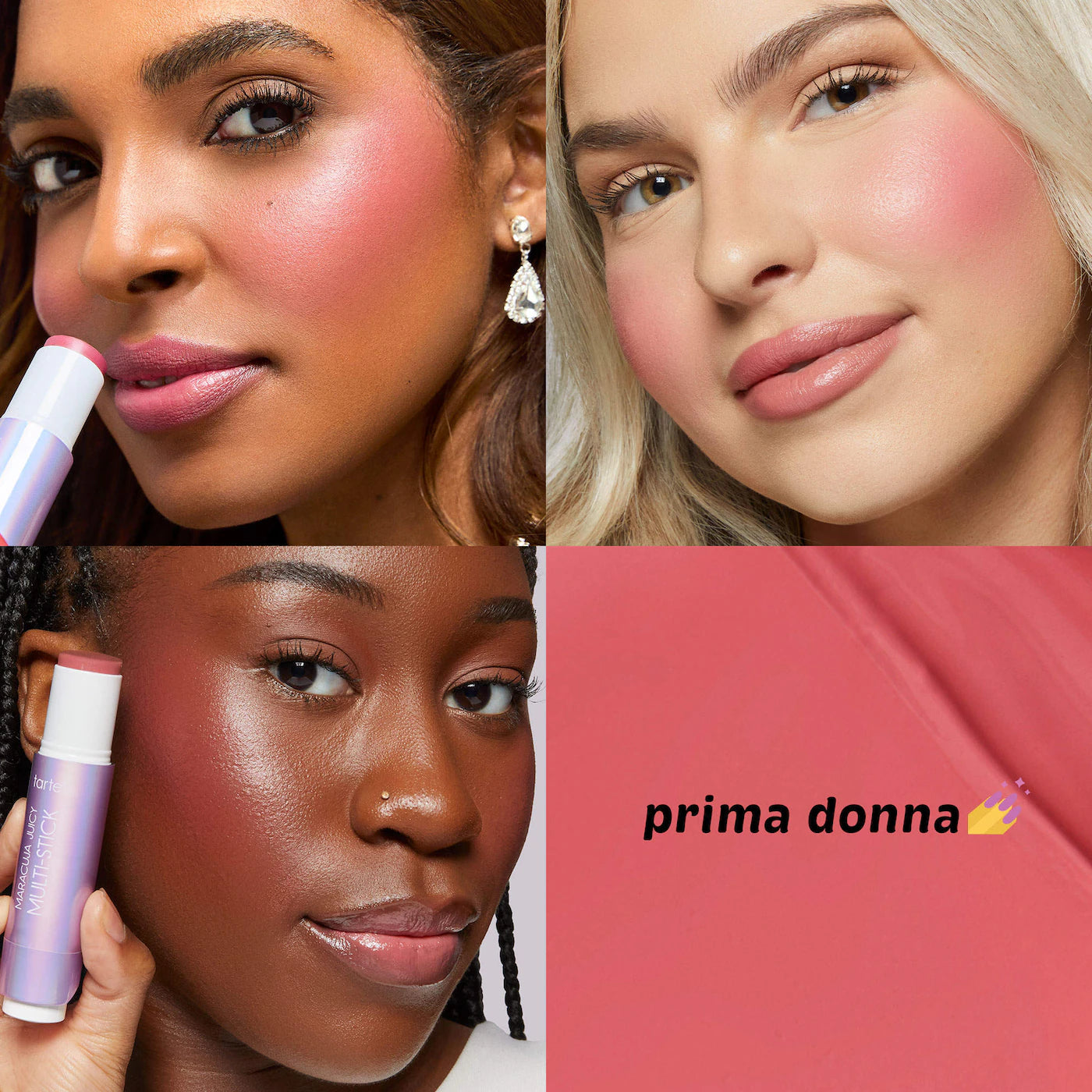 maracuja multi-stick cream blush stick & lip tint with hyaluronic acid | TARTE