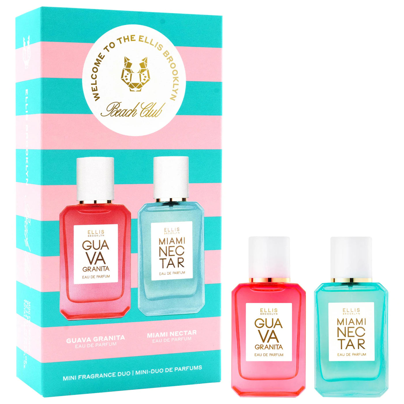 PREORDEN -BEACH CLUB Fragrance Mini Duo with Pink Pineapple and Guava Perfume Gift Set - 2 A 4 SEMANAS EN LLEGAR