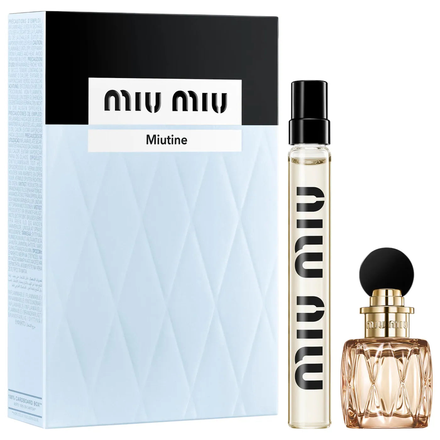 PREORDEN -Mini Miutine Eau De Parfum Perfume Duo Gift Set | MIU MIU - 2 A 4 SEMANAS EN LLEGAR