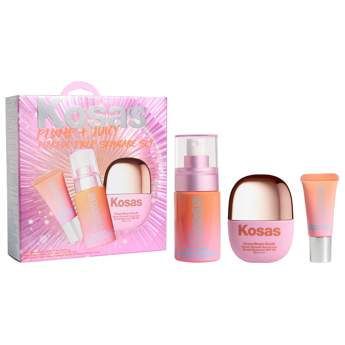 PREORDEN -Plump + Juicy Makeup Prep Skincare Set | KOSAS - 2 A 4 SEMANAS EN LLEGAR
