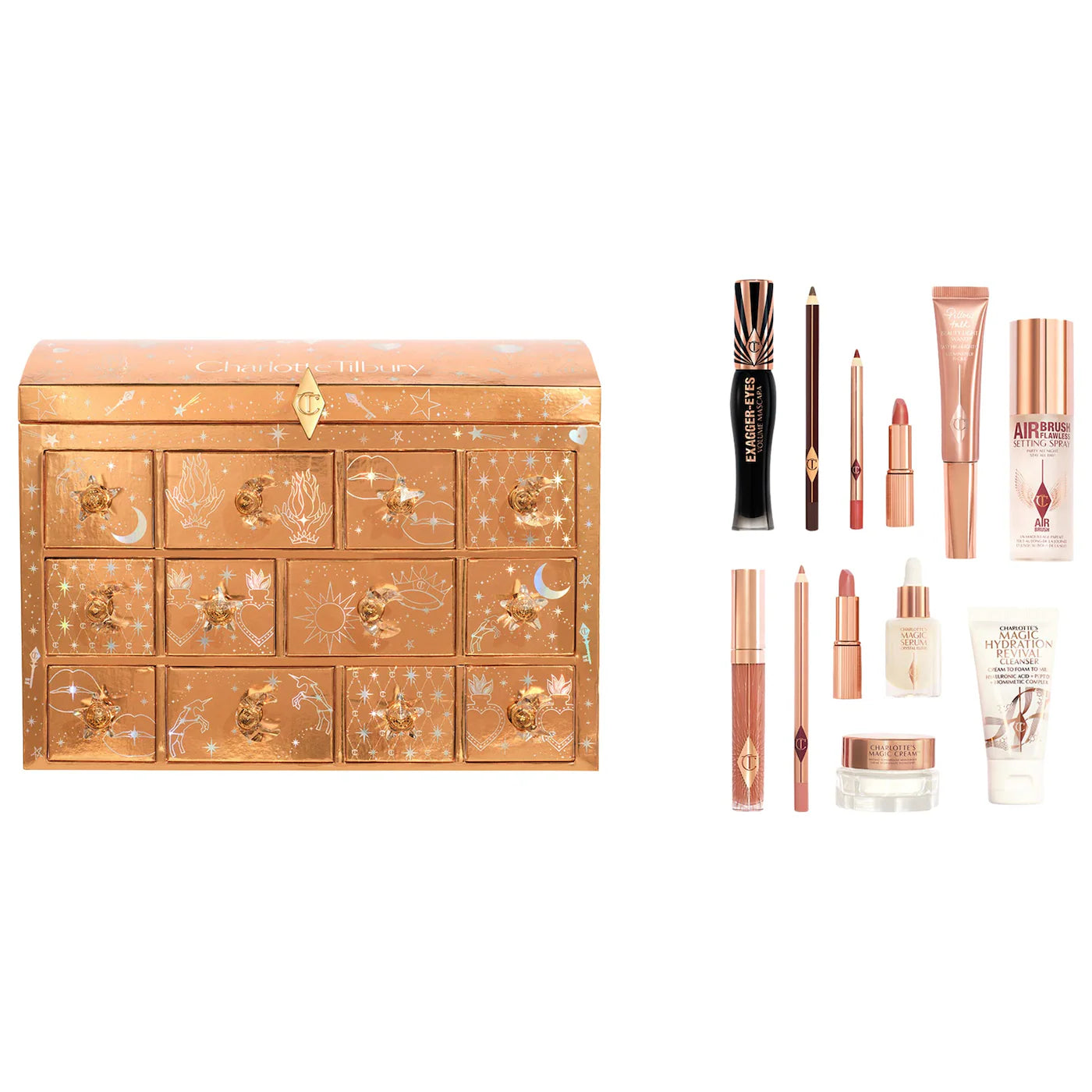 PREORDEN -Charlotte's Beauty Treasure Chest Makeup and Skincare Advent Calendar - 2 A 4 SEMANAS EN LLEGAR