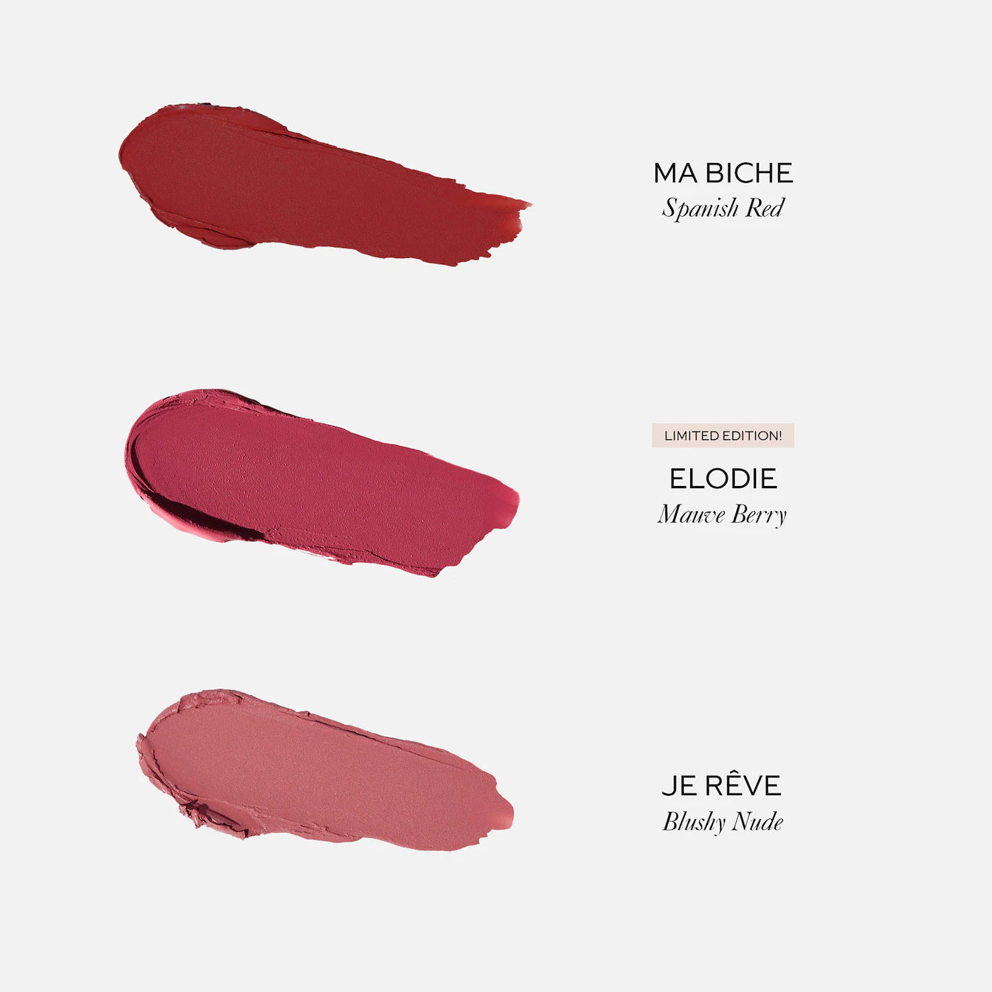 PREORDEN -Mini Lip Suede Hydrating Matte Lipstick Trio Gift Set | WESTMAN ATELIER - 2 A 4 SEMANAS EN LLEGAR
