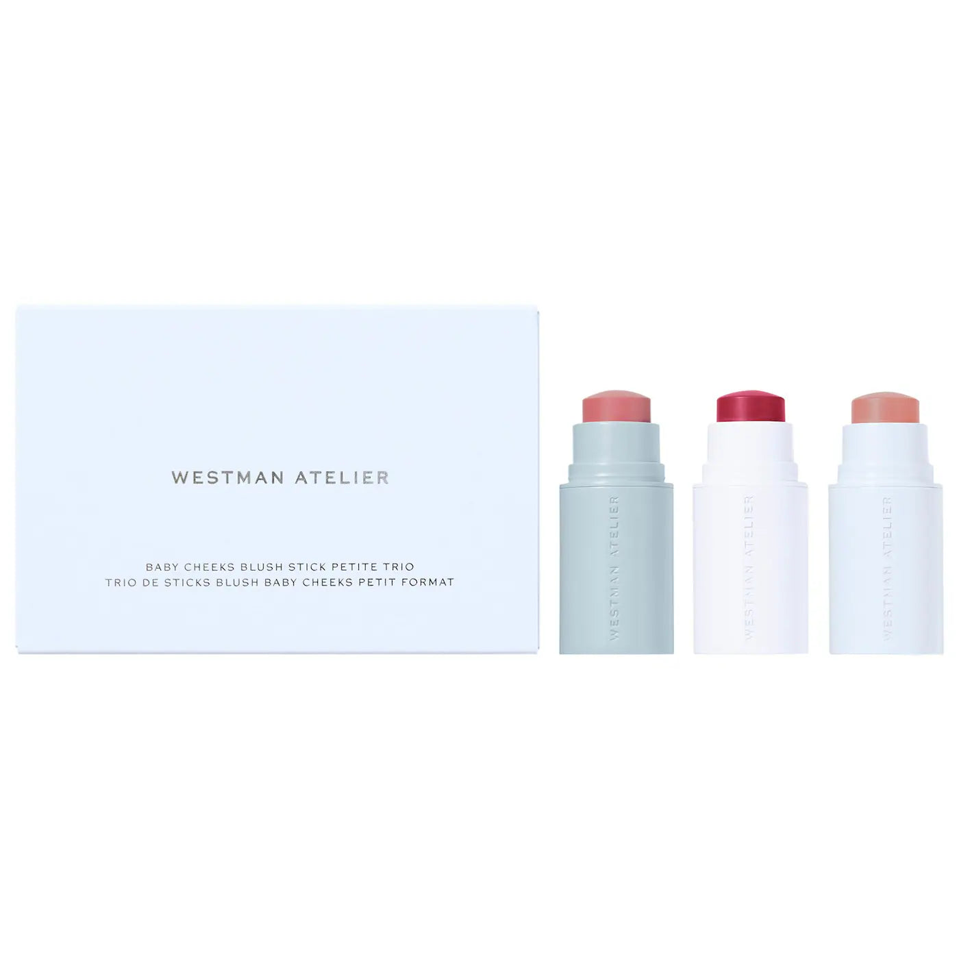 PREORDEN -Mini Baby Cheeks Lip + Cheek Cream Blush Stick Trio Gift Set | WESTMAN ATELIER - 2 A 4 SEMANAS EN LLEGAR