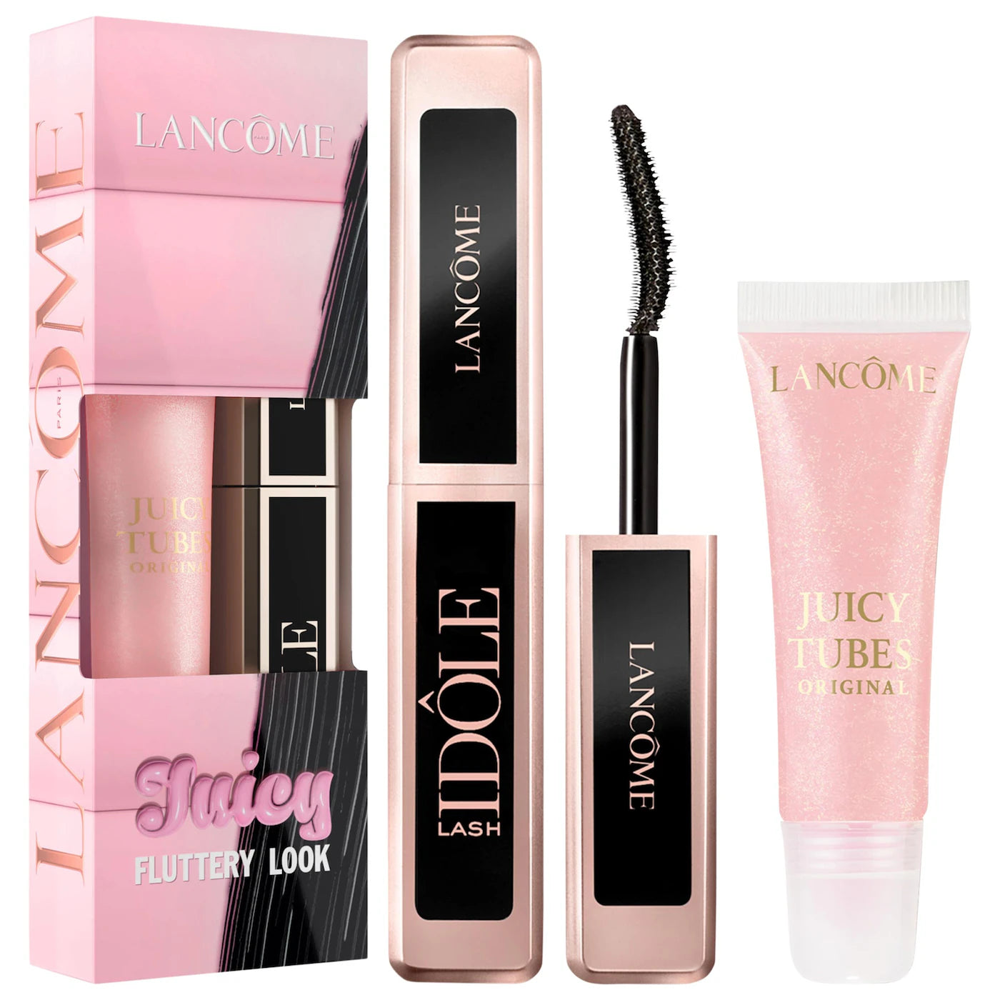 PREORDEN - Mini Juicy Tubes Lip Gloss and Travel Size Lash Idôle Mascara Duo - 2 A 4 SEMANAS EN LLEGAR